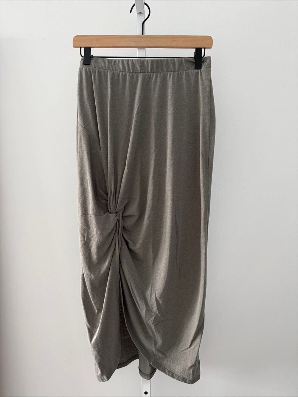 Z SUPPLY Sabina triblend knot skirt green/gray XS